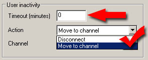 select action move to channel